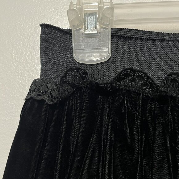 Cotuf INC Womens Velvet Bubble Mini Skirt Size S Black Whimsigoth Romantic Goth - Picture 3 of 8